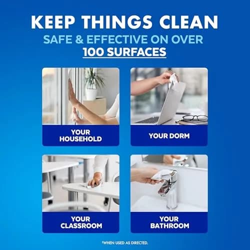 Lysol Disinfecting Wipes Multi-Surface Cleaner Lemon 80 ct | Kills 99.9% viruses & bacteria thumbnail 4
