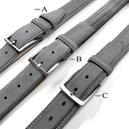 Belts.com Men's Suede Belt 34 | Genuine Leather Casual Dress Accessory thumbnail 4