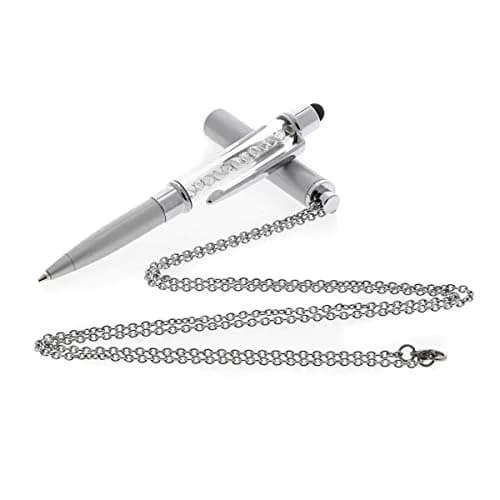 Baron-Jewelry Crystalline Stylus Pen Necklace Crystals (Silver) | Sparkling Pearl & Crystal Design for Texting & Tablet Use thumbnail 3