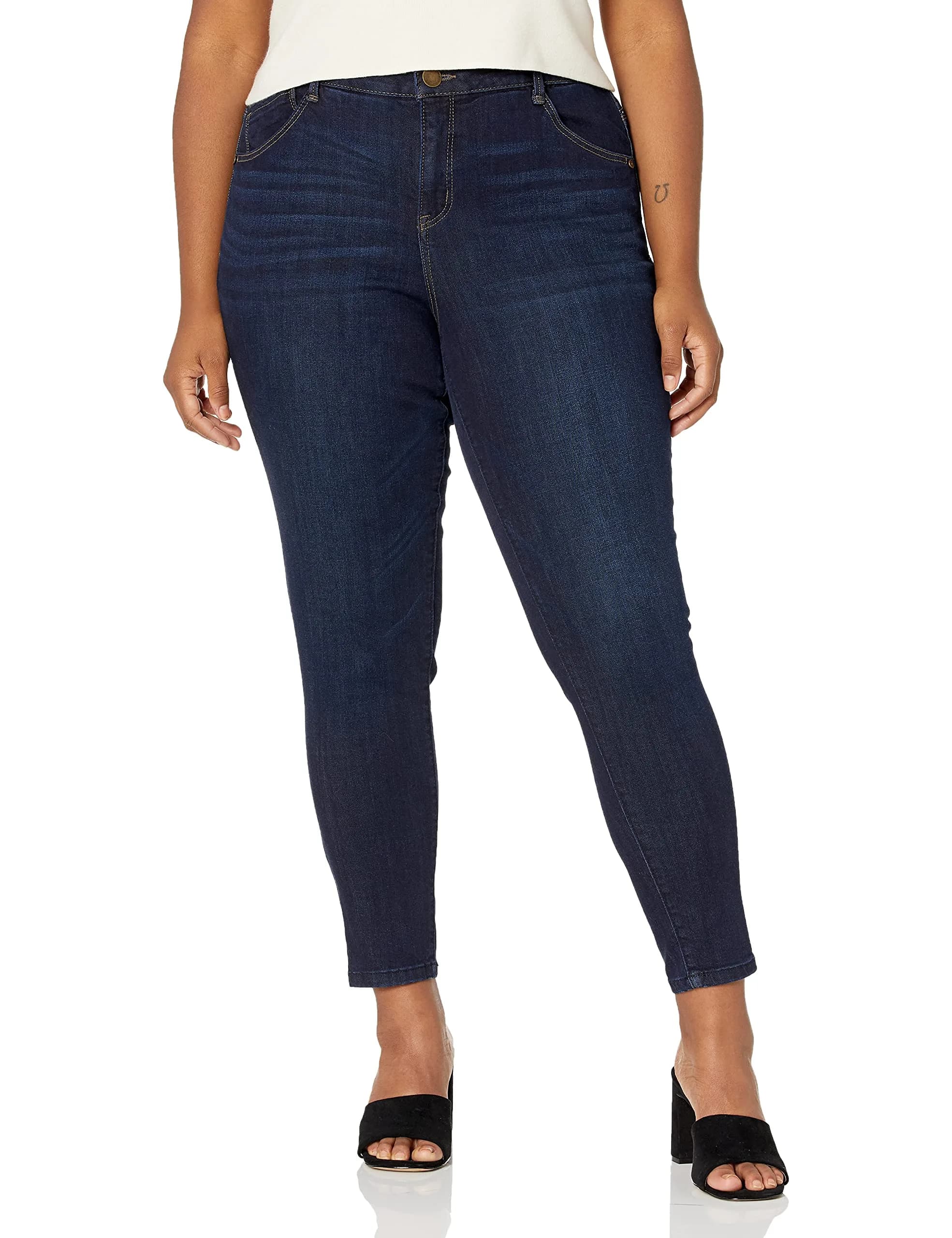 Democracy Plus Size Ab Solution Jegging Jeans Indigo 16 US | Comfortable Fit & Trendy Style — 16