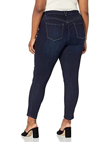 Democracy Plus Size Ab Solution Jegging Jeans Indigo 16 US | Comfortable Fit & Trendy Style thumbnail 2