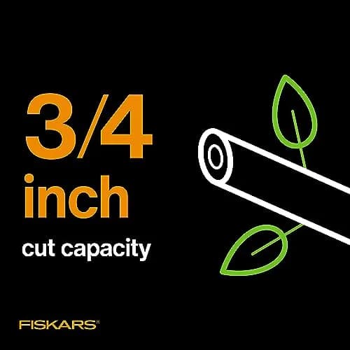 Fiskars PowerGear2 Bypass Pruning Shears 19 cm (3/4" Cut Capacity) | Patented Gear Technology Multiplies Power thumbnail 7
