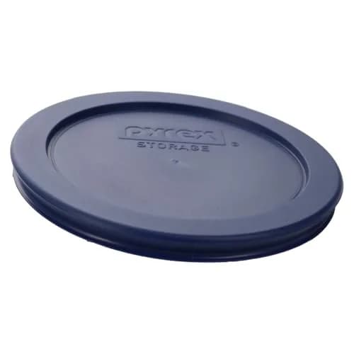 Pyrex 7200-PC Dark Blue Round Storage Lids - 2 Cup Capacity (4.75 inch Diameter) | BPA-Free Plastic, Dishwasher Safe, Resists Stains & Odors thumbnail 6