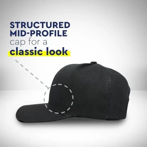 Speedy Pros Baseball Caps for Men & Women Embroidered Alien A Embroidery 6-Panel Acrylic Black | Bold Style & Comfort thumbnail 7