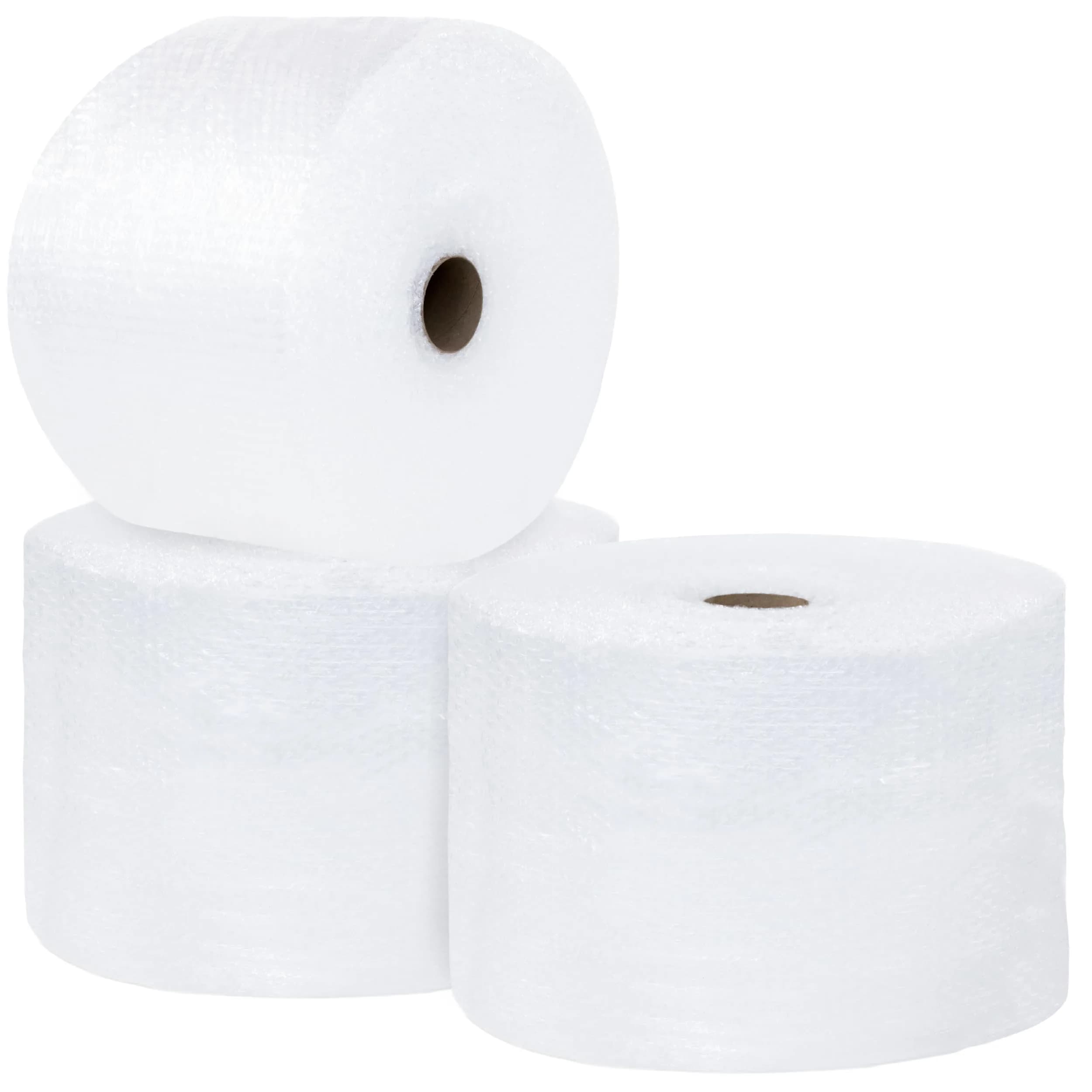 The Boxery Bubble Wrap Roll 12 inch x 175 ft | Shock Absorbing Packing Material for Fragile Items — Clear