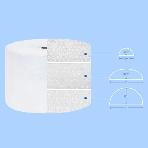 The Boxery Bubble Wrap 12 inch x 175 ft | Small 3/16 inch Air Bubbles for Packing & Shipping thumbnail 4