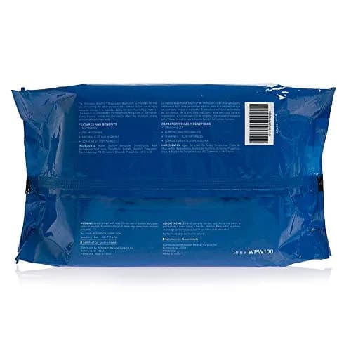 McKesson Staydry Disposable Washcloths with Aloe 100 Count | Pre-moistened, Aloe, Soft Pack, White thumbnail 8