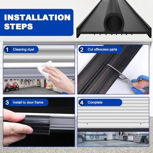 DGSL Garage Door Bottom Seal, 5/16 T-End Rubber Weather Stripping, 3.05m (10 ft) | Heavy-duty waterproof rubber for airtight garage protection thumbnail 6