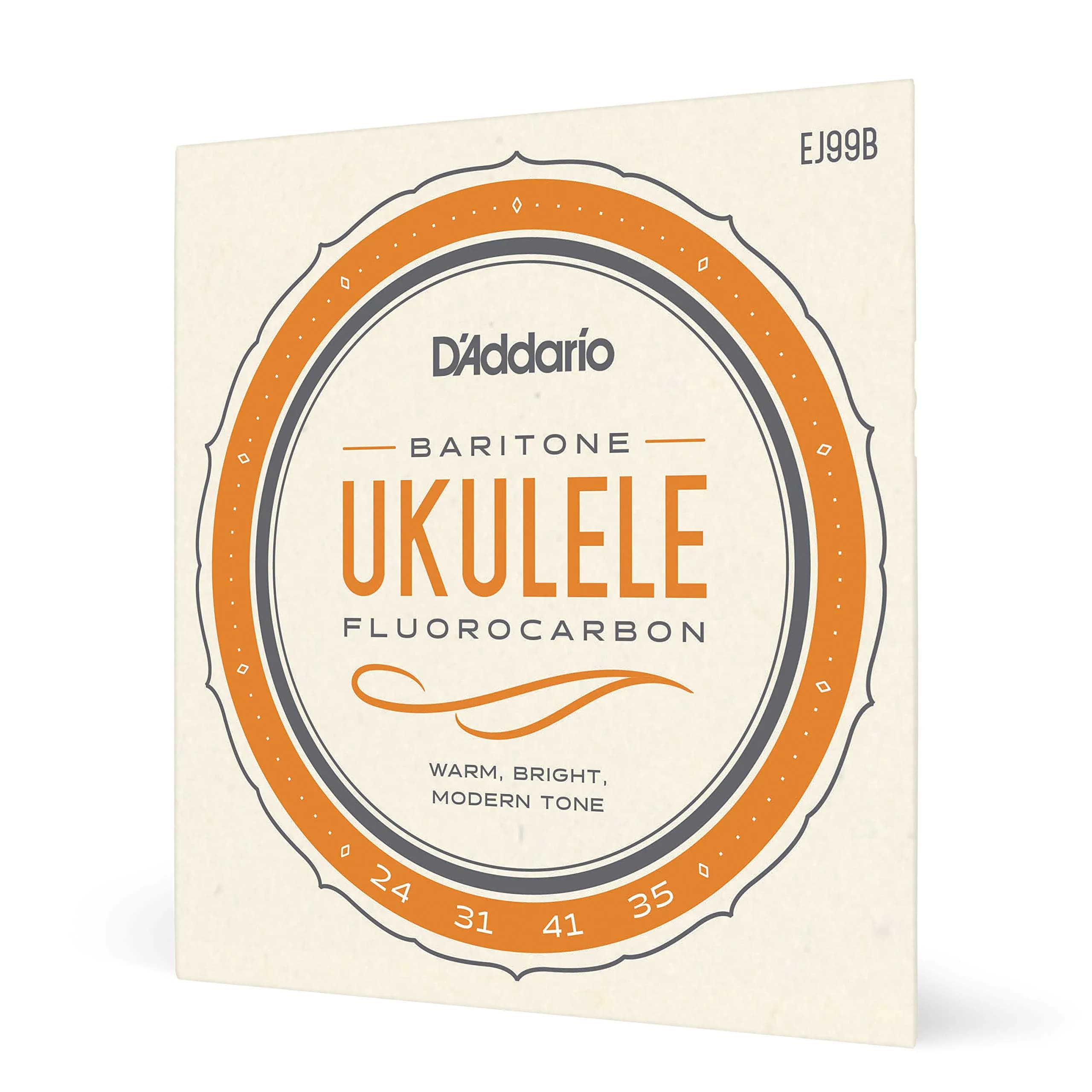 D'Addario EJ99B Fluorocarbon Baritone Ukulele Strings Set | Bright, Modern Tone & Tuning Stability - main product image