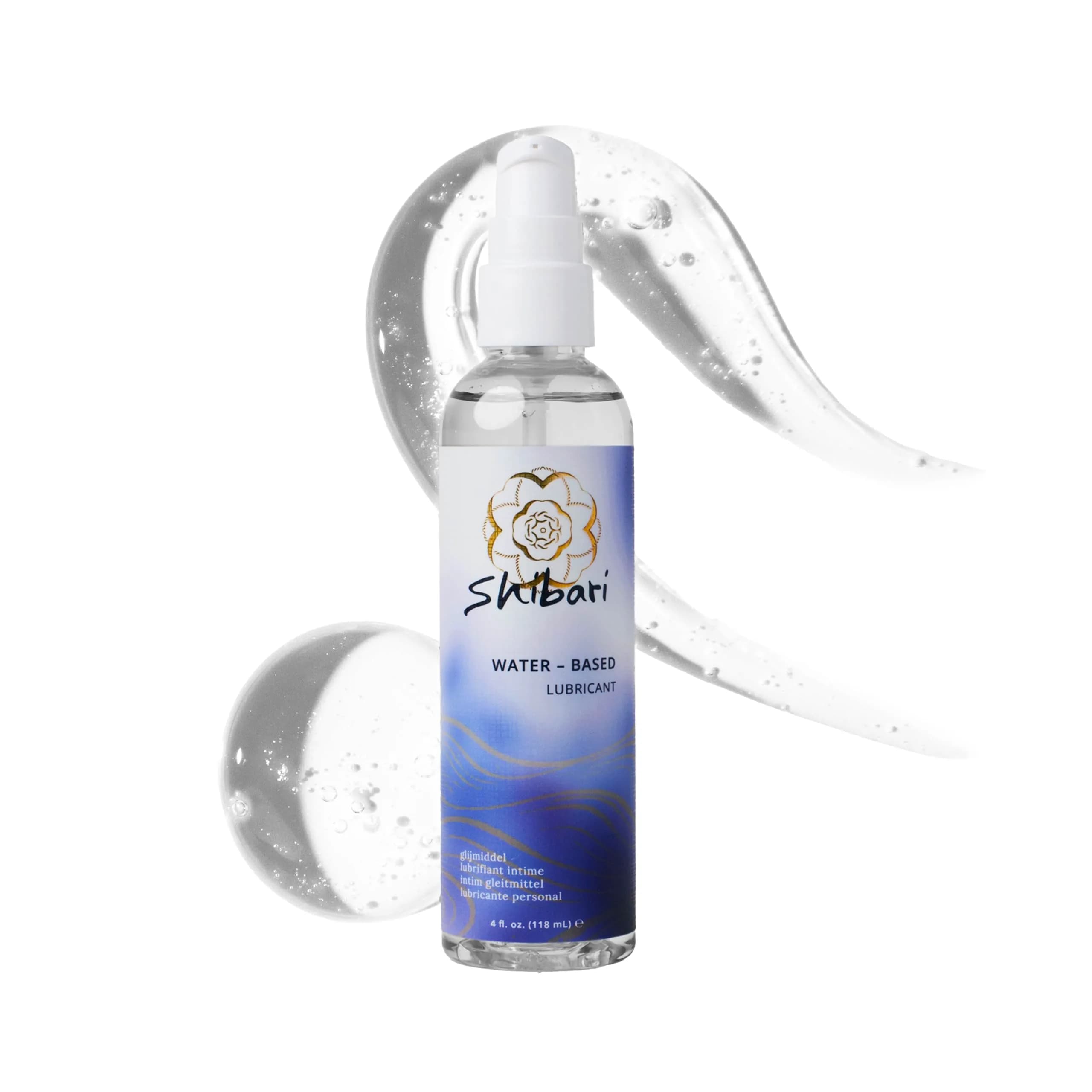 Shibari Water-Based Personal Lubricant 237ml (8 Fl Oz) | pH-Balanced Intimate Lube for Women & Couples — Water-Based / 4 Fl Oz