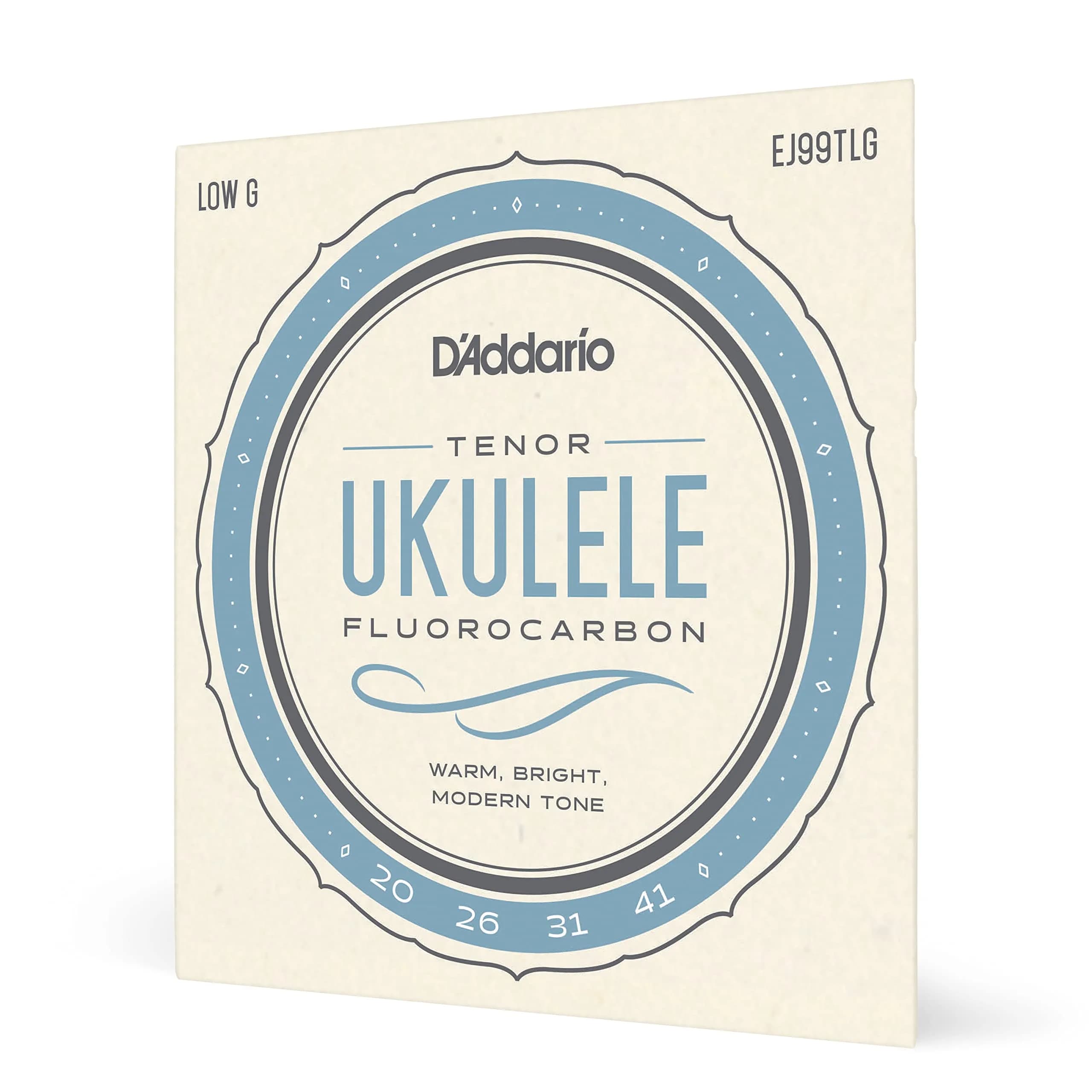 D'Addario Fluorocarbon Tenor Ukulele Strings EJ99TLG Low-G, 4-String Set | Bright Tone & Unsurpassed Intonation thumbnail 1
