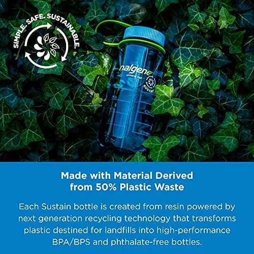 Nalgene Tritan Wide Mouth BPA-Free Water Bottle 32 oz | Durable, Reusable & Leak-Proof thumbnail 4