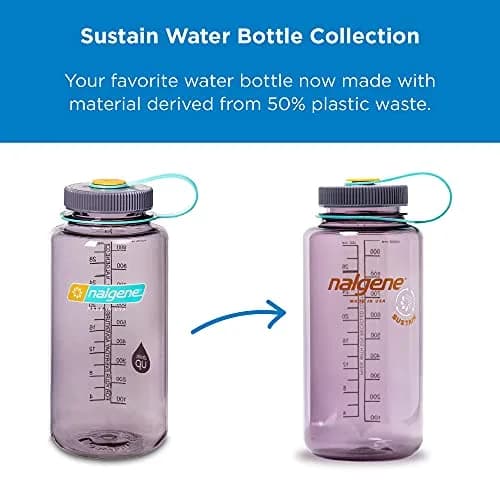 Nalgene Tritan Wide Mouth BPA-Free Water Bottle 32 oz | Durable, Reusable & Leak-Proof thumbnail 2