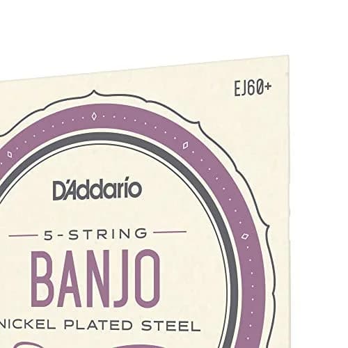 D'Addario EJ60+ Banjo Strings, Nickel-Plated Steel, Light Plus Gauge 9.5-20, 5-String Set (1 Set) thumbnail 4