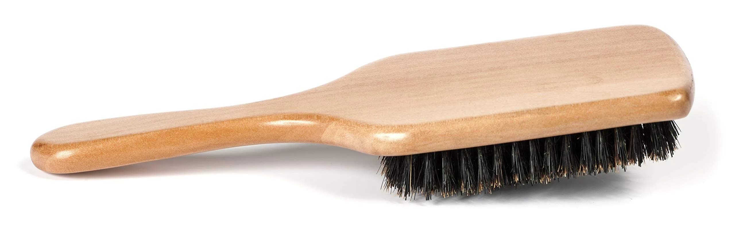GranNaturals Boar Bristle Paddle Hair Brush | Natural Wooden Large Flat Square for Fine, Thin, Straight Hair thumbnail 6
