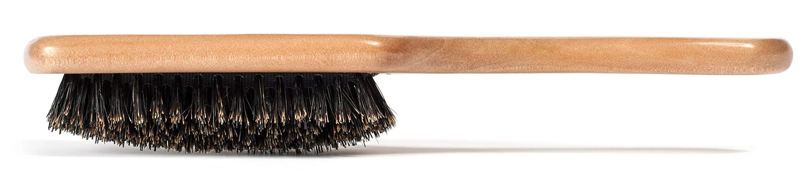 GranNaturals Boar Bristle Paddle Hair Brush | Natural Wooden Large Flat Square for Fine, Thin, Straight Hair thumbnail 8