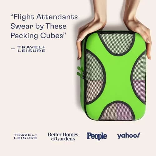 Shacke 5 Set Packing Cubes for Travel with Laundry Bag (Green Grass) | Space-Saving Luggage Organizer (70-120 chars) thumbnail 3