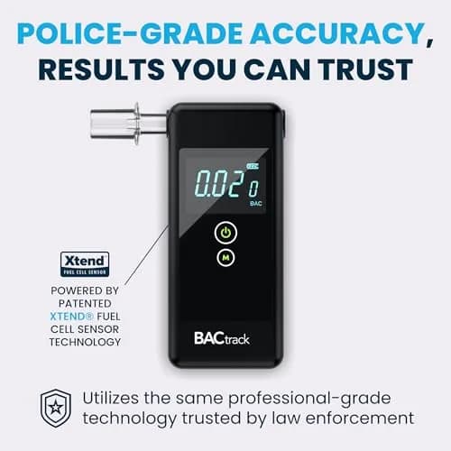 BACtrack Trace Breathalyzer | Police-Grade DOT & NHTSA Compliant | 0.19 lbs (84 g) | Includes 6 Mouthpieces thumbnail 2