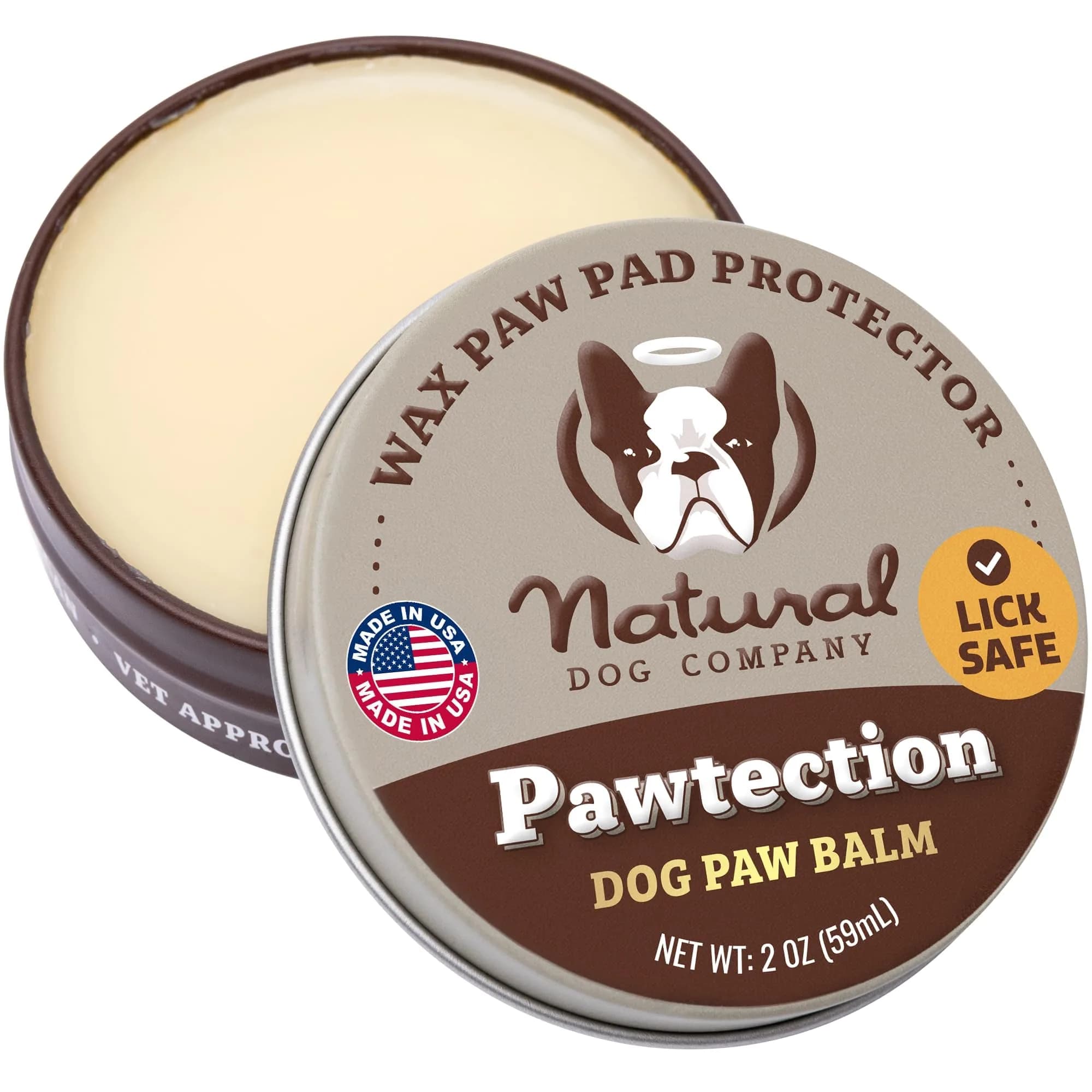 Natural Dog Company PawTection Dog Paw Wax – 0.15 oz Stick | All-Natural, Lick Safe Paw Protector for Hot Pavement & Rough Terrain — PawTection