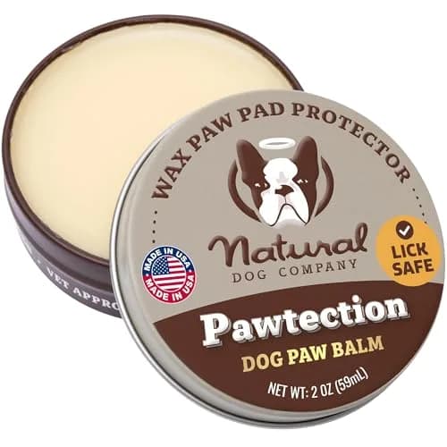 Natural Dog Company PawTection Dog Paw Wax Tin 2 oz (57 g) | Protects Against Hot Pavement, Rough Terrains, and Extreme Weather thumbnail 1