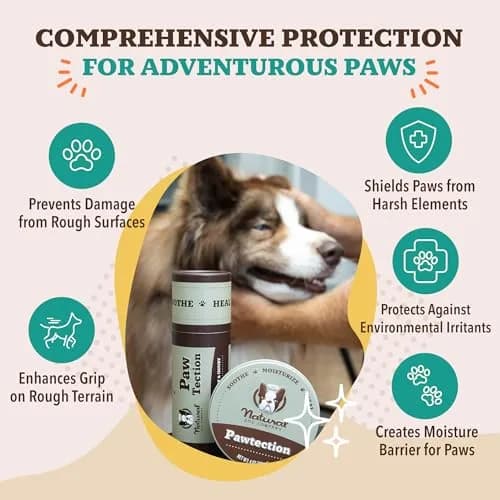 Natural Dog Company PawTection Dog Paw Wax Tin 2 oz (57 g) | Protects Against Hot Pavement, Rough Terrains, and Extreme Weather thumbnail 5