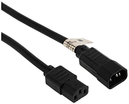 TRIPP LITE Heavy Duty Power Extension Cord 3 ft. (0.91 m) 15A 14AWG C14 to C13 Black | UL Listed & RoHS Compliant thumbnail 1