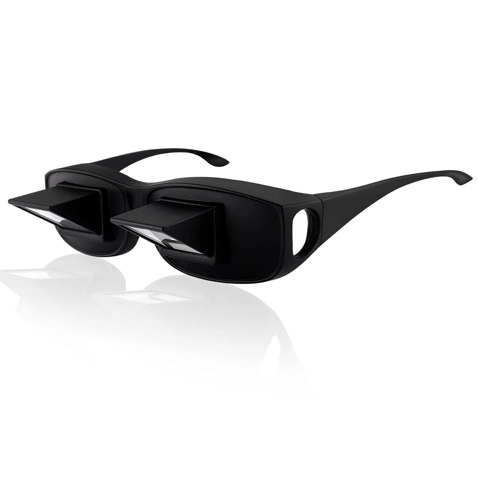 okcsc Horizontal Lazy Glasses Small | Prism Reading Glasses for Bed Watching TV — Large