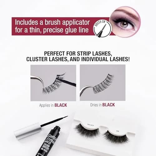 iENVY Super Strong Hold Eyelash Adhesive Black 5ml (0.17 Fl Oz) | Waterproof & Sweatproof for 48-Hour Hold thumbnail 4