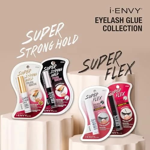 iENVY Super Strong Hold Eyelash Adhesive Clear | Waterproof, Latex-Free, Brush Applicator thumbnail 4