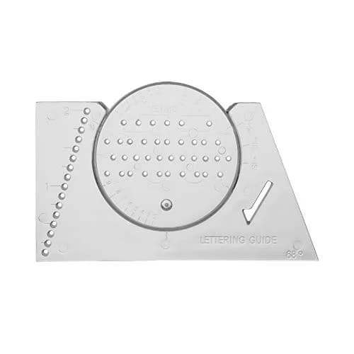 Pacific Arc Ames Lettering Guide for Drawing & Architecture | 15.24cm x 2.54cm x 0.5cm thumbnail 1