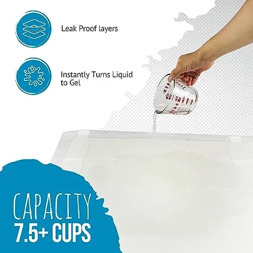 Bulldogology Puppy Training Pads - 100-Count Large Leak-Proof Pee Pads with 6 Layers & Quick Dry Polymer (24x24 inches) thumbnail 6