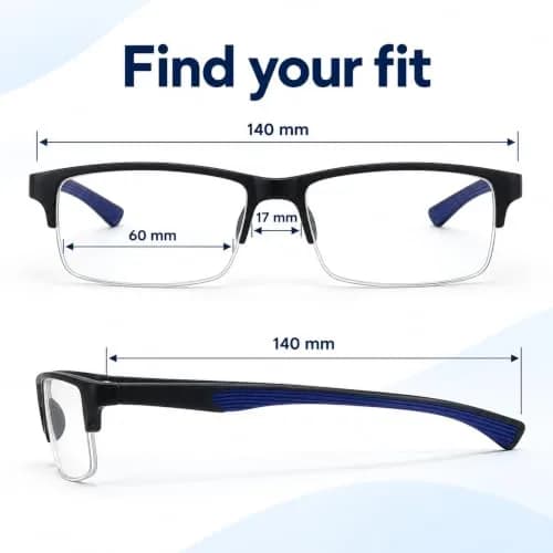 Calabria 6904 Flexie Bendable Reading Glasses +1.25 Blue | Flexible, Stylish & Durable thumbnail 4