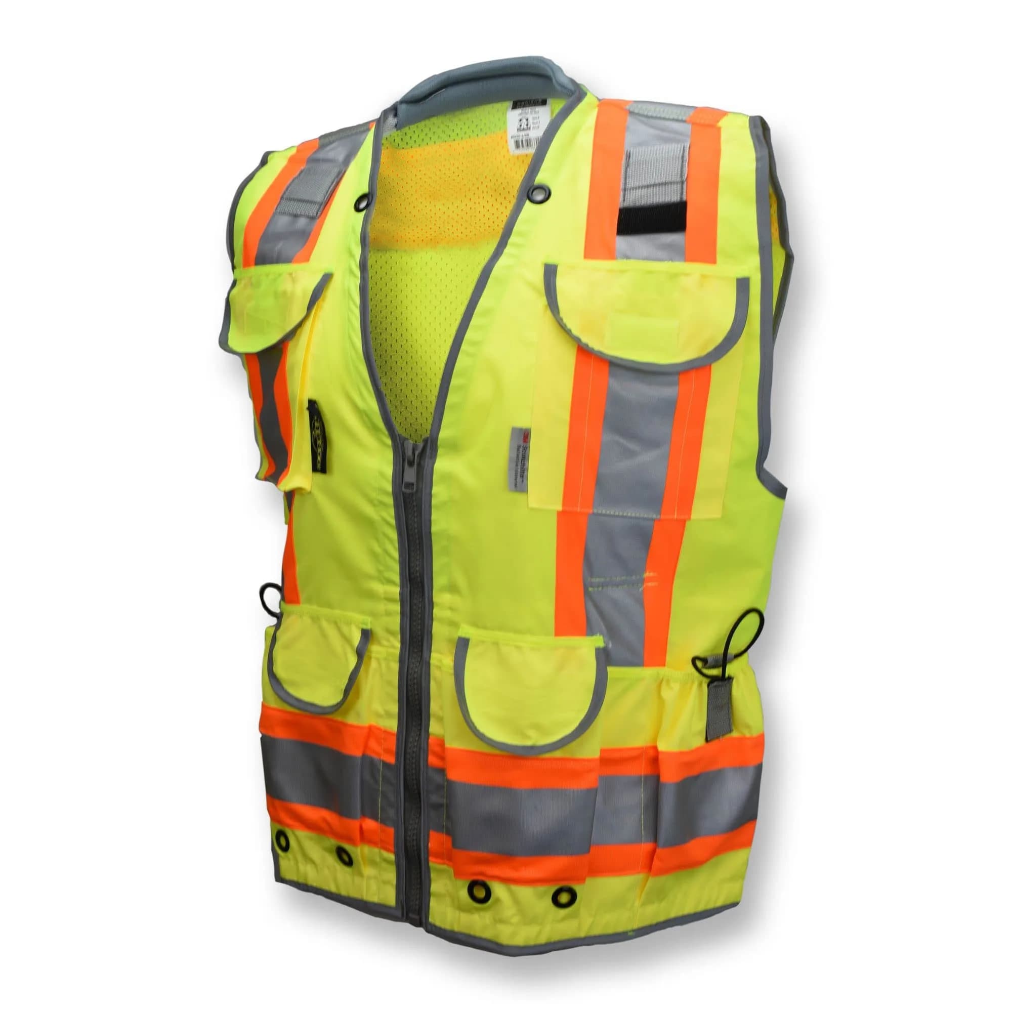 Radians SV55 Hi Vis Type R Class 2 Engineer Safety Vest, Green, M | Heavy Duty Reflective Workwear - main product image