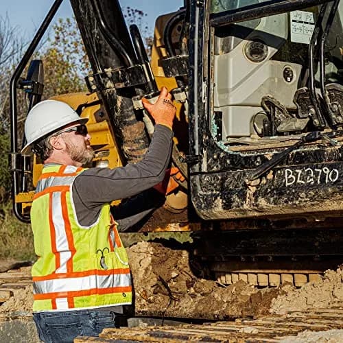 Radians SV55 Hi Vis Type R Class 2 Engineer Safety Vest, Green, M | Heavy Duty Reflective Workwear thumbnail 8