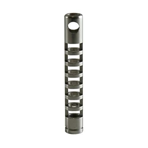 TEC Accessories Isotope S323 Stainless Steel Lantern Housing | Compact Glow Keychain in Silver thumbnail 1