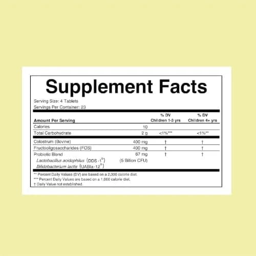 ChildLife Essentials ChildBiotics with Colostrum 92 Tablets | Supports Digestive & Immune Health thumbnail 2