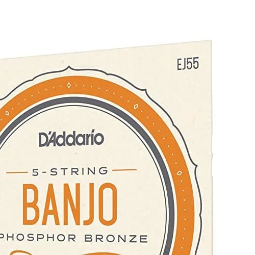 D'Addario EJ55 Tenor Banjo Strings, Phosphor Bronze, Medium Gauge 9-30, 5-String Set | Warm Tone thumbnail 4