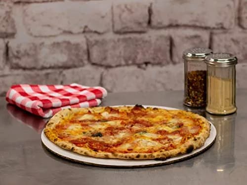 Southern Champion Tray 14" Mottled Corrugated Cake & Pizza Circles | Uncoated Single Wall, White, Case of 100 thumbnail 5