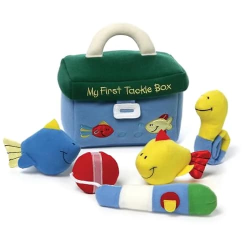 GUND Baby My First Tackle Box 5-Piece Sensory Plush Toy Playset for Babies | ASTM-Tested for Safe Play thumbnail 1
