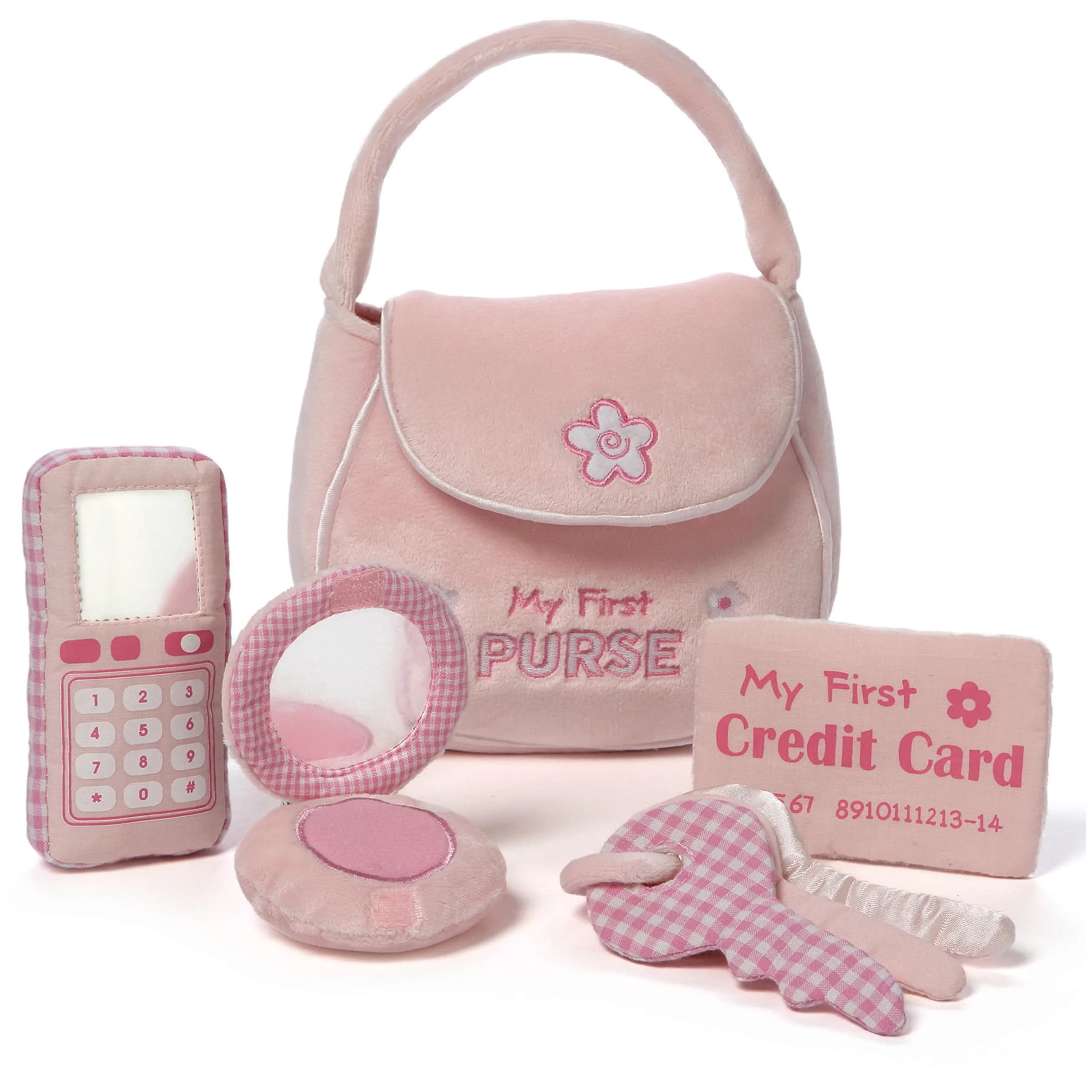 GUND Baby My First Purse 5-Piece Sensory Plush Toy Playset for Babies | ASTM-Tested, BPA-Free, Non-Toxic - main product image