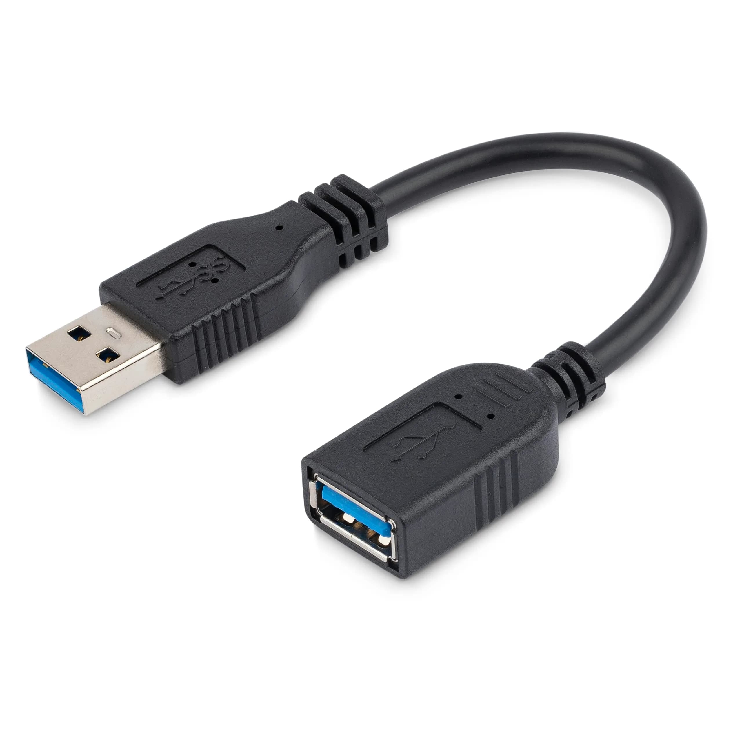StarTech.com 6in USB 3.0 Extension Cable 5Gbps | Port Saver & Durability - main product image