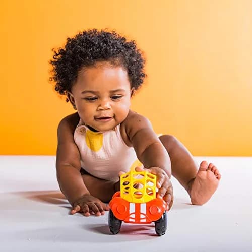 Bright Starts Oball Rattle & Roll Buggie 1 Pack | BPA-Free Infant Crawling Toy for 3 Months+ thumbnail 2