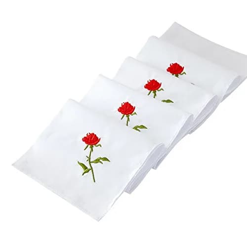 RDS HANKYTEX Cotton Embroidery Ladies' Handkerchiefs Set of 6 | 27cm (11") thumbnail 4
