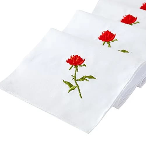 RDS HANKYTEX Cotton Embroidery Ladies' Handkerchiefs Set of 6 | 27cm (11") thumbnail 3