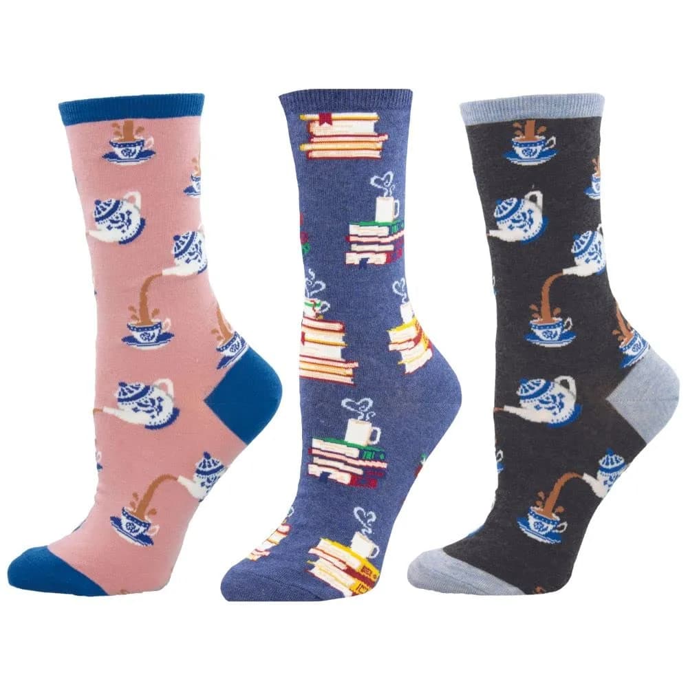 Socksmith Women's Crew Socks (English Letter Set, One Size) | Comfortable, Durable & Imported from Korea