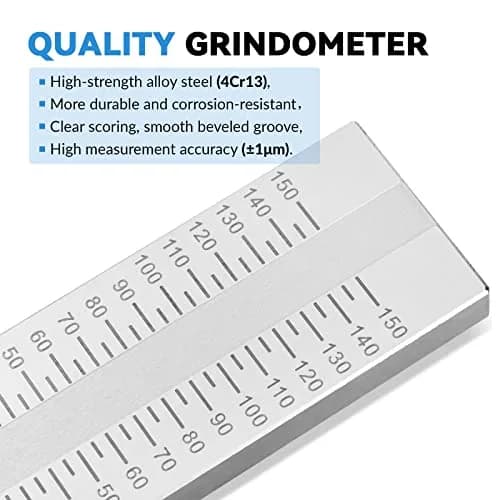 BAOSHISHAN 0-150μm Single Groove Grindometer Fineness Gauge 150μm (5.9 mil) | ISO Standard Compliant, Stainless Steel, For Paint Ink Coating Fineness Testing thumbnail 2