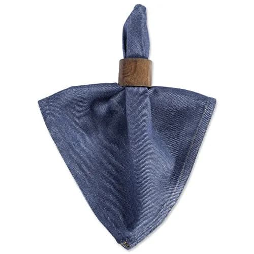 DII Solid Napkin Set Collection, 20x20 in Denim | 6 Piece Cotton Table Napkins thumbnail 4