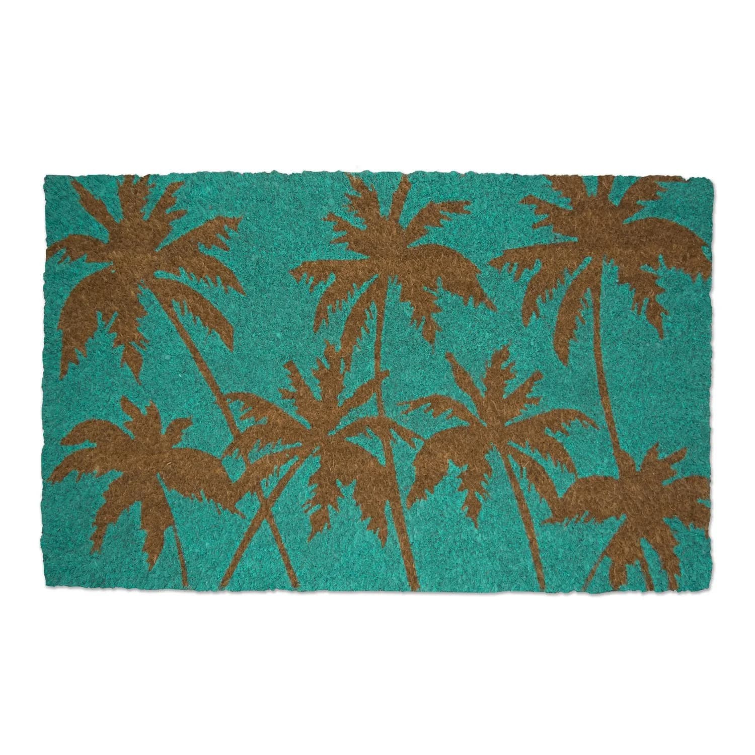 DII Floral Design Collection Natural Coir Doormat 17x29 | Floral Welcome Rug for Entryways - main product image