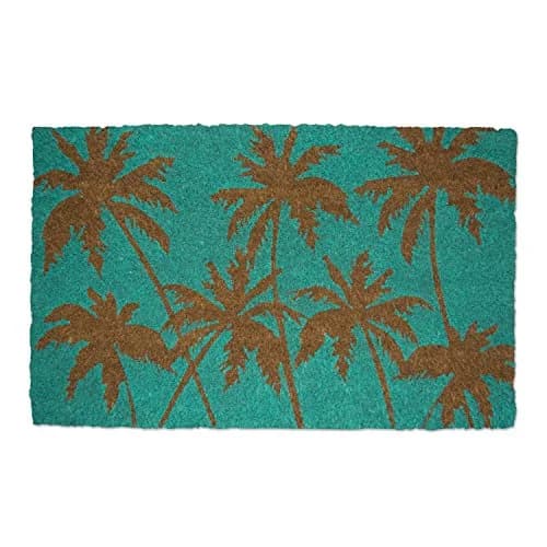 DII Floral Design Collection Natural Coir Doormat 17x29 | Floral Welcome Rug for Entryways thumbnail 1