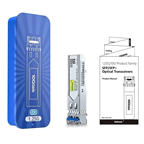 10Gtek 1.25G 1000Base-ZX SFP Transceiver 80 km | Dual LC Single-Mode Fiber thumbnail 6
